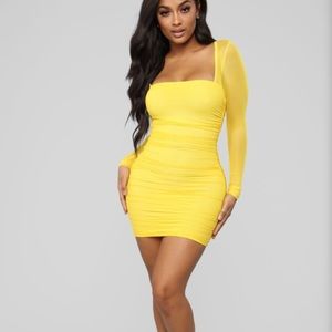 NEW Oh So Fresh Mini Dress- Yellow